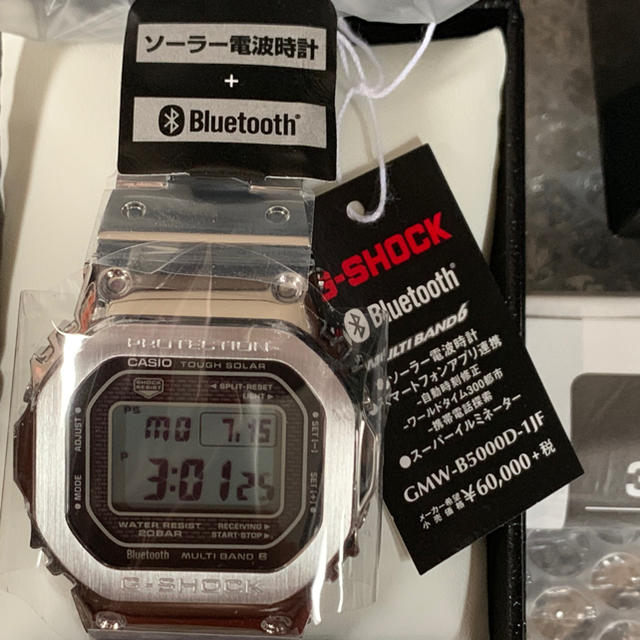 新品未使用 カシオ Gショック タグ付き GMW-B5000D-1JF