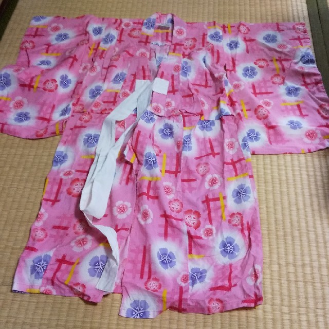 浴衣 100 帯なし キッズ/ベビー/マタニティのキッズ服女の子用(90cm~)(甚平/浴衣)の商品写真