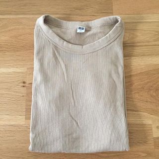 ユニクロ(UNIQLO)のUNIQLO　スーピマコットンリブクルーネック(Tシャツ(半袖/袖なし))