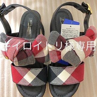 バーバリーブルーレーベル(BURBERRY BLUE LABEL)のBurberry BLUE LABEL リボンサンダル新品未使用(サンダル)