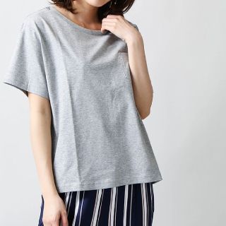 ウィゴー(WEGO)の値下げしました シルクコットンUネックカットソー(Tシャツ(半袖/袖なし))