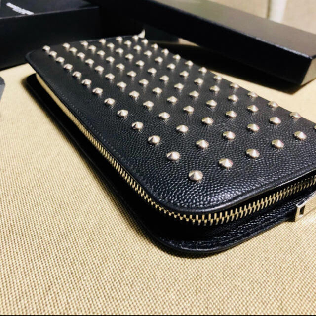 SAINT LAURENT PARIS ラウンドファスナー長財布-