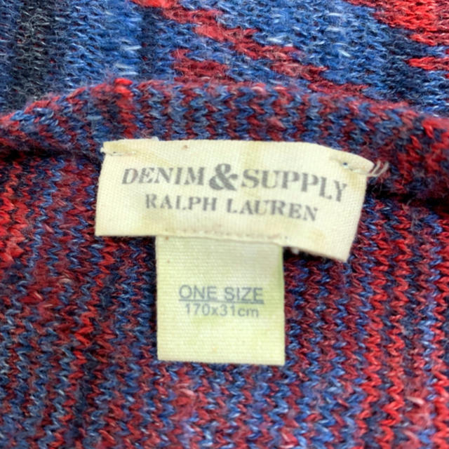 Denim & Supply Ralph Lauren(デニムアンドサプライラルフローレン)の値下げ！denim & supply Ralph Lauren ストール メンズのファッション小物(ストール)の商品写真