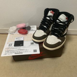 ナイキ(NIKE)のnike air jordan 1 travis scott(スニーカー)