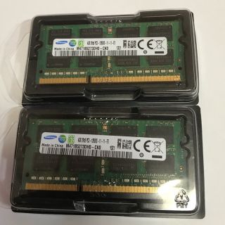 サムスン(SAMSUNG)のSAMSUNG 2Rx8 PC3-12800S-11-11-F3（4GB）2枚組(PCパーツ)