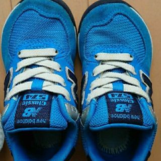 ニューバランス(New Balance)の専用出品 new balance 14cm ブルー  スリッポン(スニーカー)