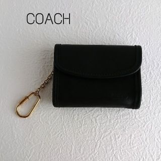 コーチ(COACH)のCOACH♥️コーチ✨キーリング付きコインケース✨ブラック/メンズ(コインケース/小銭入れ)