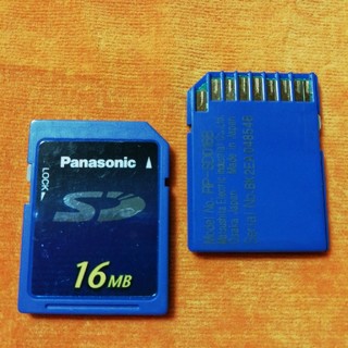 パナソニック(Panasonic)のSDカード 16MB  2枚組(PC周辺機器)