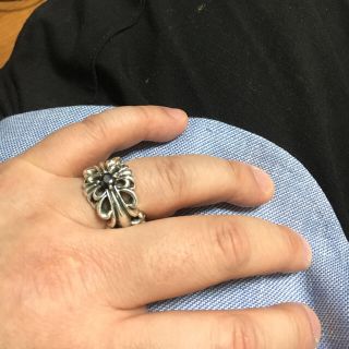 いやすいサ Chrome Hearts - クロムハーツ ダブル フローラル クロス ...