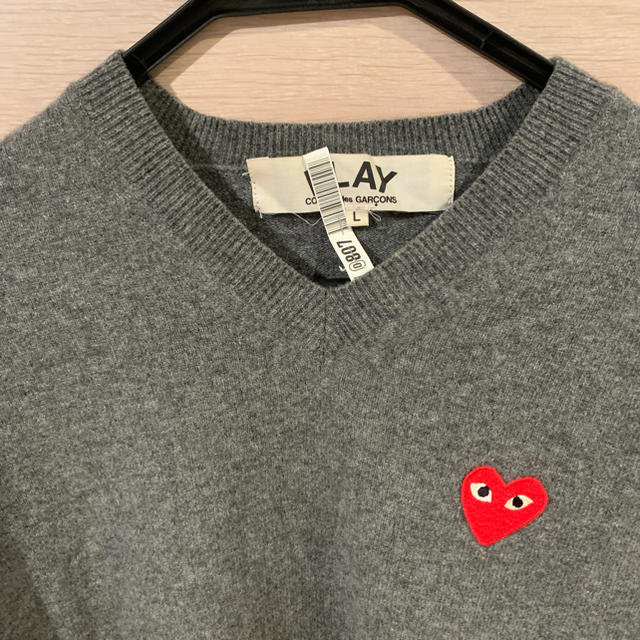 COMME des GARCONS(コムデギャルソン)のコムデギャルソン  Vネックニット Ｌサイズ メンズ メンズのトップス(ニット/セーター)の商品写真