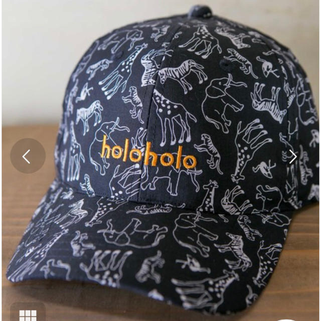 ♡未使用♡ holoholo ホロホロ ローキャップ アニマル ブラック 黒 レディースの帽子(キャップ)の商品写真