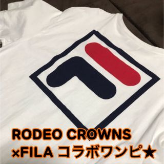 ロデオクラウンズ(RODEO CROWNS)の★ロデオクラウンズ FILA コラボ ワンピース マキシワンピース(ロングワンピース/マキシワンピース)