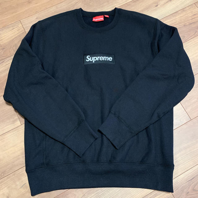 Supreme box logo crewneck black L FW18スウェット