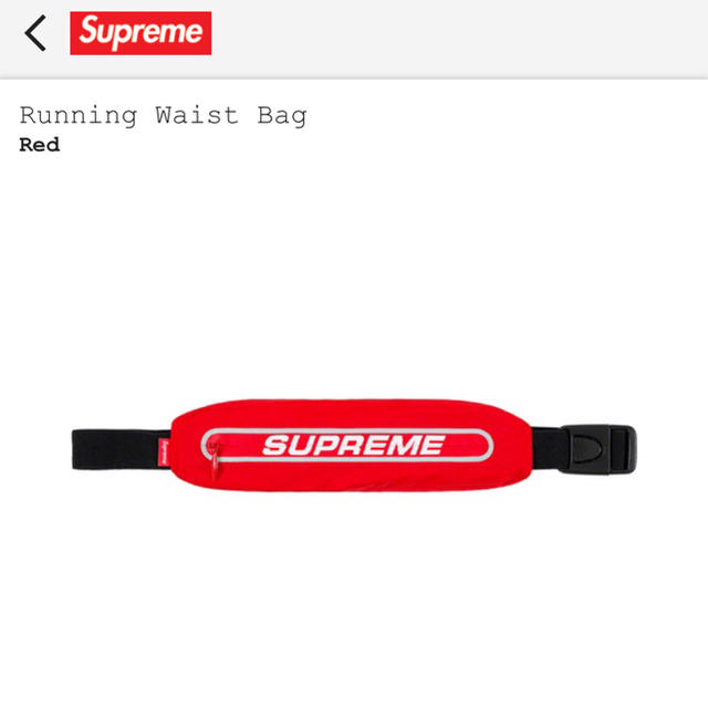 Supreme(シュプリーム)のSupreme Running Waist Bag 19ss シュプリーム メンズのバッグ(ボディーバッグ)の商品写真