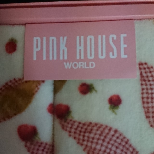 PINK HOUSE(ピンクハウス)のギンガムうさぎ タオル インテリア/住まい/日用品の日用品/生活雑貨/旅行(タオル/バス用品)の商品写真