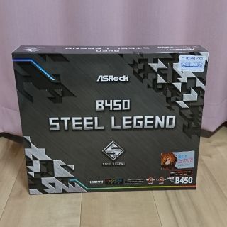 ASRock B450 Steel Legend AMD マザーボード ATX(PCパーツ)