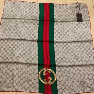 グッチ(Gucci)のGUCCI スカーフ 65cm×65cm 新品 タグ付き(バンダナ/スカーフ)