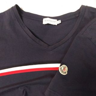 モンクレール(MONCLER)のモンクレールティーシャツ　ネイビー3Ｌ(Tシャツ/カットソー(半袖/袖なし))