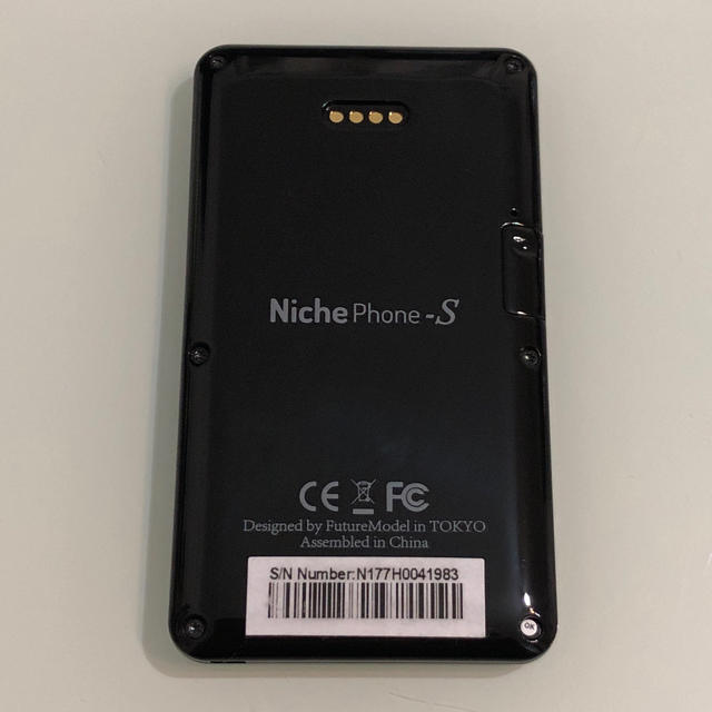 NichePhone-S ブラック MOB-N17-01 スマホ/家電/カメラのスマートフォン/携帯電話(携帯電話本体)の商品写真