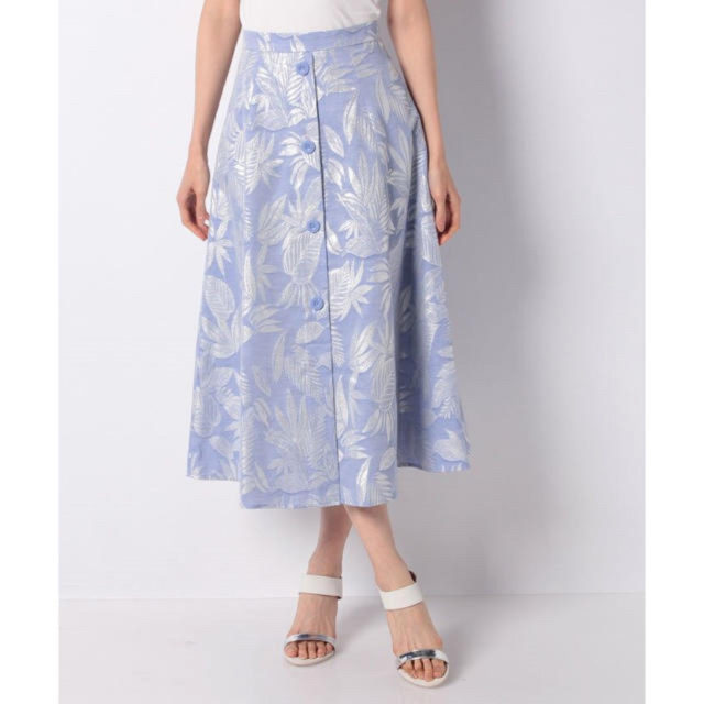 Rirandture(リランドチュール)の新品❤︎リランドチュールラメリーフジャガードスカート 小嶋陽菜着用 レディースのスカート(ひざ丈スカート)の商品写真