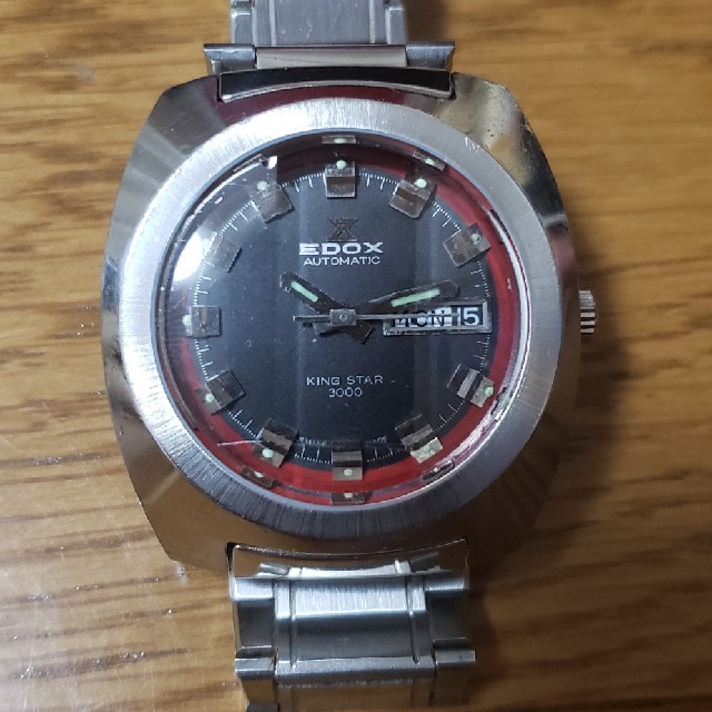 EDOX(エドックス)のEDOX エドックス KING STAR3000 自動巻き 完動品 程度良好 メンズの時計(腕時計(アナログ))の商品写真