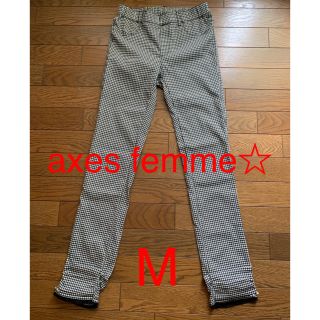 アクシーズファム(axes femme)のギンガムチェックパギンスM☆axes femme☆(カジュアルパンツ)