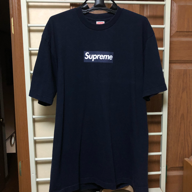 激レア supreme 2003年 紺box logo tee