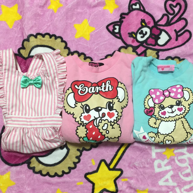 EARTHMAGIC(アースマジック)の専用♡9/1までお取り置き キッズ/ベビー/マタニティのキッズ服女の子用(90cm~)(Tシャツ/カットソー)の商品写真