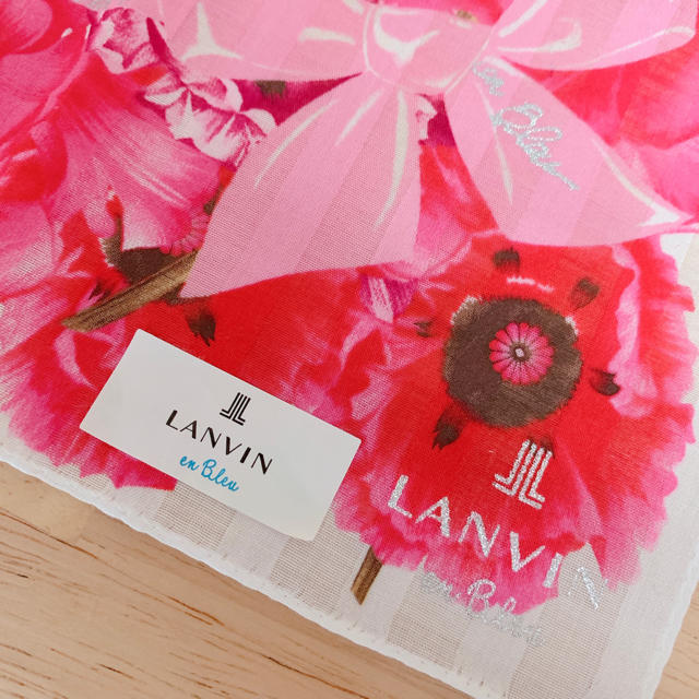 LANVIN(ランバン)の【 LANVIN  en Bleu 】 ハンカチ レディースのファッション小物(ハンカチ)の商品写真