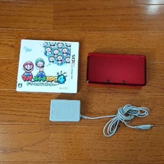 ニンテンドー3DS(ニンテンドー3DS)の3DS本体＆マリオ＆ルイージ④ソフトセット(携帯用ゲーム機本体)