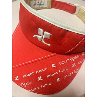 クレージュ(Courreges)のサンバイザー(キャップ)