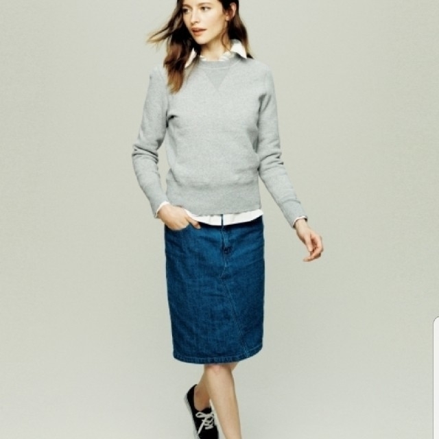 UNITED ARROWS green label relaxing(ユナイテッドアローズグリーンレーベルリラクシング)の【新品】green label relaxing 　デニムスカート レディースのスカート(ひざ丈スカート)の商品写真