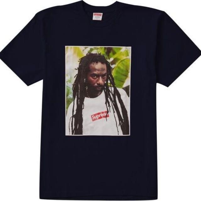 M サイズ Supreme buju banton navy シュプリーム