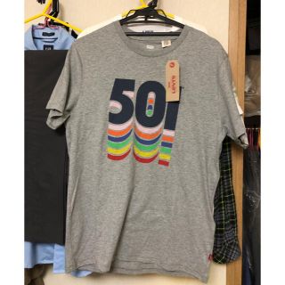 リーバイス(Levi's)の新品★リーバイス  501 グラフィックTシャツ グレー メンズS(Tシャツ/カットソー(半袖/袖なし))