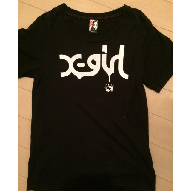 X-girl(エックスガール)の【spo様専用です♪】X-girl Tシャツ ブラック ロゴT レディースのトップス(Tシャツ(半袖/袖なし))の商品写真