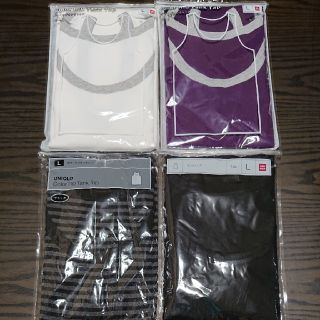 ユニクロ(UNIQLO)のUNIQLO タンクトップ Lｻｲｽﾞ4枚セット【新品】(タンクトップ)