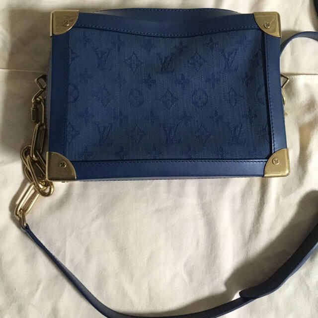 【限定販売】 LOUIS VUITTON - ルイヴィトン ソフトトランク デニム モノグラム 中古 ポップアップストア LV ショルダーバッグ