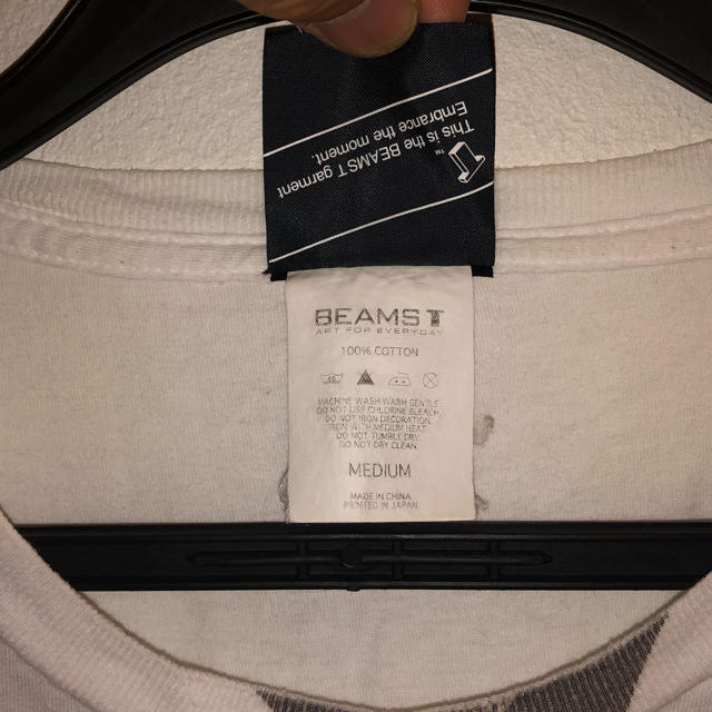 BEAMS(ビームス)のBEAMS tシャツ サイズM 白色 メンズのトップス(Tシャツ/カットソー(半袖/袖なし))の商品写真