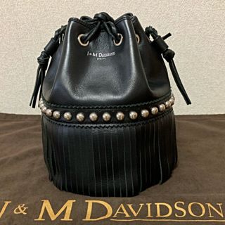 ジェイアンドエムデヴィッドソン(J&M DAVIDSON)の☆J&M DAVIDSON カーニバル☆ Mサイズ  Drawer別注 ブラック(ハンドバッグ)