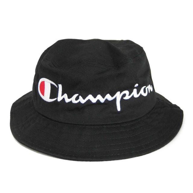 Champion(チャンピオン)の送無■新品タグ付き【チャンピオン】BIGロゴ刺しゅうハット 帽子 ブラック メンズの帽子(ハット)の商品写真