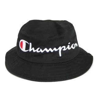 チャンピオン(Champion)の送無■新品タグ付き【チャンピオン】BIGロゴ刺しゅうハット 帽子 ブラック(ハット)