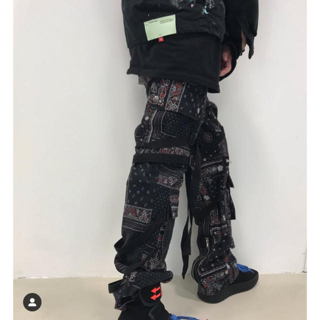 美品 OFF-WHITE ペイズリーパンツ rogic - ワークパンツ/カーゴパンツ