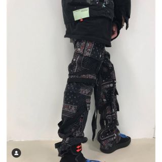 オフホワイト(OFF-WHITE)のrogic ペイズリーパンツ(ワークパンツ/カーゴパンツ)