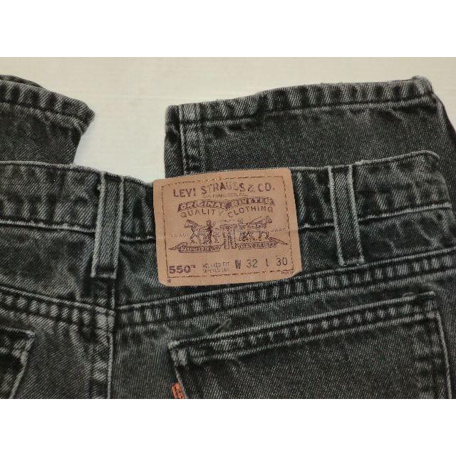 Levi's(リーバイス)のJ123   リーバイス550 ブラック、テーパード レッグ、レア物						 メンズのパンツ(デニム/ジーンズ)の商品写真