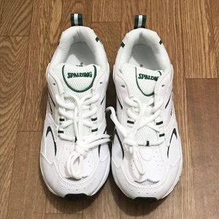 スポルディング(SPALDING)のスポルディング ランニングシューズ 白×緑 23cm(シューズ)