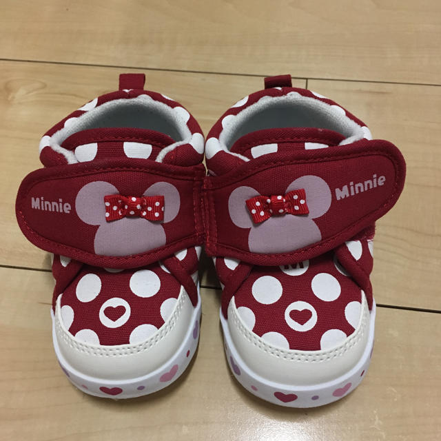 Disney(ディズニー)の子ども靴 スニーカー ミニー キッズ/ベビー/マタニティのベビー靴/シューズ(~14cm)(スニーカー)の商品写真