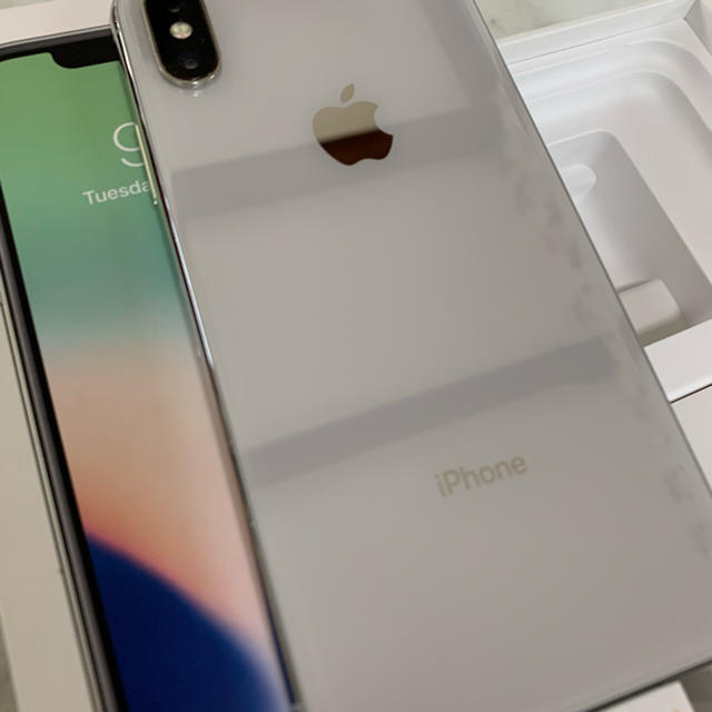 人気特価激安 apple simフリー 64G X iPhone - Apple store シルバー ...
