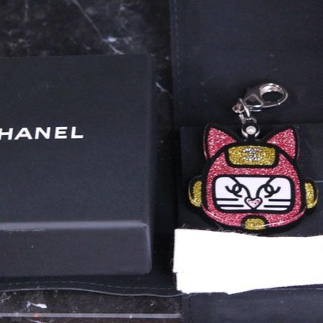 CHANEL シャネル　 チャーム　キーホルダー　キャット　ロボット　レア