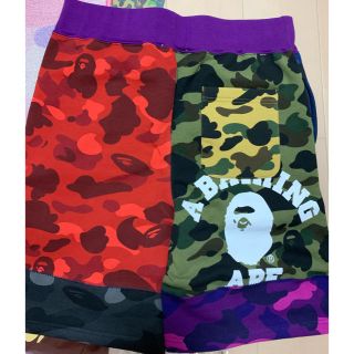 アベイシングエイプ(A BATHING APE)の激安XLサイズ！19ss  BAPEミックスカモ スウェットショーツ新品(ショートパンツ)