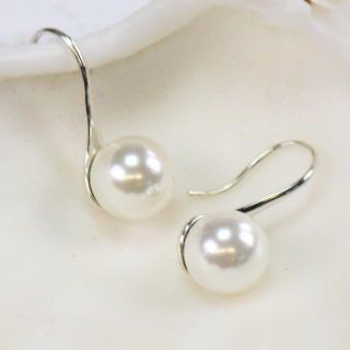 パールピアス ドロップ シルバー925 4色 (ピアス)